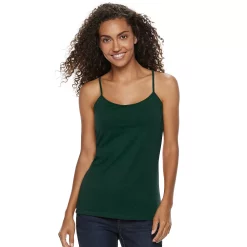 Women's Sonoma Goods For Life® Everyday Built-In Support Camisole -StyleUp Sales Store 2433356 Brazilian Teal