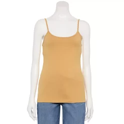 Women's Sonoma Goods For Life® Everyday Built-In Support Camisole -StyleUp Sales Store 2433356 Camel Hyde