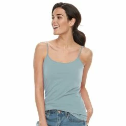 Women's Sonoma Goods For Life® Everyday Built-In Support Camisole -StyleUp Sales Store 2433356 Hanover Blue