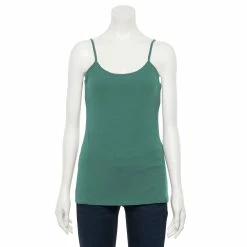 Women's Sonoma Goods For Life® Everyday Built-In Support Camisole -StyleUp Sales Store 2433356 Light Sea Blue