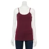 Women's Sonoma Goods For Life® Everyday Built-In Support Camisole -StyleUp Sales Store 2433356 Maroon