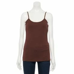 Women's Sonoma Goods For Life® Everyday Built-In Support Camisole -StyleUp Sales Store 2433356 Percy Plum