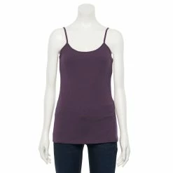 Women's Sonoma Goods For Life® Everyday Built-In Support Camisole -StyleUp Sales Store 2433356 Plum