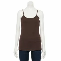 Women's Sonoma Goods For Life® Everyday Built-In Support Camisole -StyleUp Sales Store 2433356 Rich Espresso