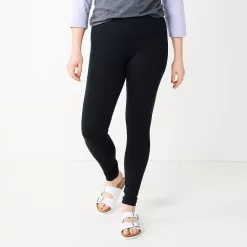 Women's Sonoma Goods For Life® Midrise Leggings -StyleUp Sales Store 2946661 Black