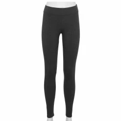 Women's Sonoma Goods For Life® Midrise Leggings -StyleUp Sales Store 2946661 Charcoal Heather