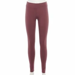 Women's Sonoma Goods For Life® Midrise Leggings -StyleUp Sales Store 2946661 Deep Mauve