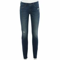 Women's Sonoma Goods For Life® Supersoft Stretch Midrise Skinny Jeans -StyleUp Sales Store 2954787 Medium Wash