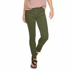 Women's Sonoma Goods For Life® Supersoft Stretch Midrise Skinny Jeans -StyleUp Sales Store 2954787 Olive