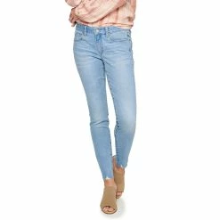 Women's Sonoma Goods For Life® Supersoft Stretch Midrise Skinny Jeans -StyleUp Sales Store 2954787 Orchard Destructed