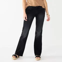 Women's Sonoma Goods For Life® Midrise Bootcut Jeans 25 Women's Sonoma Goods For Life® Midrise Bootcut Jeans -StyleUp Sales Store 2955090 Black Wash
