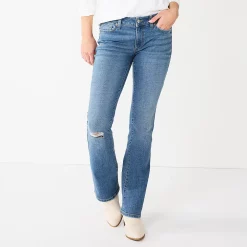 Women's Sonoma Goods For Life® Midrise Bootcut Jeans 27 Women's Sonoma Goods For Life® Midrise Bootcut Jeans -StyleUp Sales Store 2955090 Light Wash