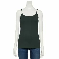 Women's Sonoma Goods For Life® Everyday Camisole 67 Women's Sonoma Goods For Life® Everyday Camisole -StyleUp Sales Store 3223700 Deep Green
