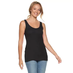 Women's Sonoma Goods For Life® Layering Tank -StyleUp Sales Store 3381138 Black