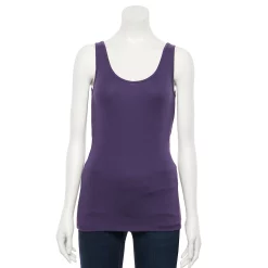 Women's Sonoma Goods For Life® Layering Tank -StyleUp Sales Store 3381138 Plum