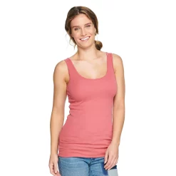 Women's Sonoma Goods For Life® Layering Tank -StyleUp Sales Store 3381138 Raspberry Pink