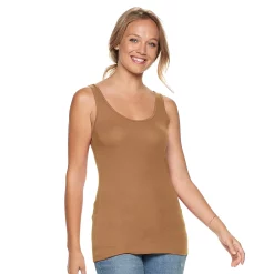 Women's Sonoma Goods For Life® Layering Tank -StyleUp Sales Store 3381138 Warm Brown