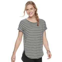 Women's Sonoma Goods For Life® Supersoft Dolman Tunic -StyleUp Sales Store 3509904 Olive Stripe