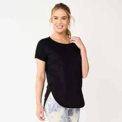 Women's Sonoma Goods For Life® Supersoft Dolman Tunic -StyleUp Sales Store 3509904 Pitch Black