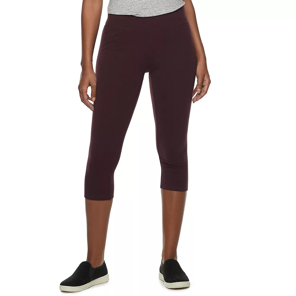 Women's Sonoma Goods For Life® Wide-Waist Capri Leggings 5 Women's Sonoma Goods For Life® Wide-Waist Capri Leggings - Image 3