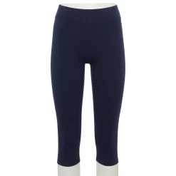 Women's Sonoma Goods For Life® Wide-Waist Capri Leggings 43 Women's Sonoma Goods For Life® Wide-Waist Capri Leggings -StyleUp Sales Store 3584124 Navy