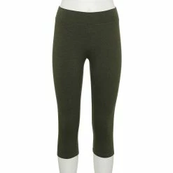 Women's Sonoma Goods For Life® Wide-Waist Capri Leggings 54 Women's Sonoma Goods For Life® Wide-Waist Capri Leggings -StyleUp Sales Store 3584124 Olive