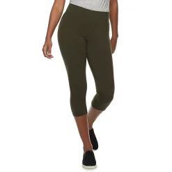Women's Sonoma Goods For Life® Wide-Waist Capri Leggings 47 Women's Sonoma Goods For Life® Wide-Waist Capri Leggings -StyleUp Sales Store 3584124 Pine Ridge