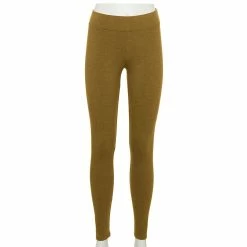 Petite Sonoma Goods For Life® Essential Leggings -StyleUp Sales Store 3587570 Olive Green