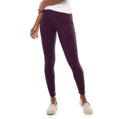 Petite Sonoma Goods For Life® Essential Leggings -StyleUp Sales Store 3587570 Plum Skin