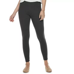 Petite Sonoma Goods For Life® Essential Leggings -StyleUp Sales Store 3587570 Slate Heather Gray