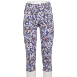 Petite Sonoma Goods For Life® Wide-Waist Capri Leggings -StyleUp Sales Store 3590181 Blue Lilac Ditsy