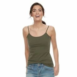 Petite Sonoma Goods For Life™ Everyday Camisole -StyleUp Sales Store 3687455 Olive Night