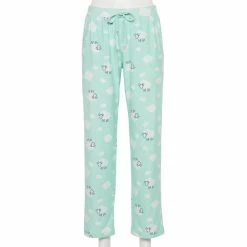 Women's Sonoma Goods For Life® Cozy Pajama Pants -StyleUp Sales Store 4211999 Aqua Sheep