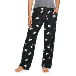 Women's Sonoma Goods For Life® Cozy Pajama Pants -StyleUp Sales Store 4211999 Black Cat