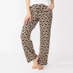 Women's Sonoma Goods For Life® Cozy Pajama Pants -StyleUp Sales Store 4211999 Black Heart