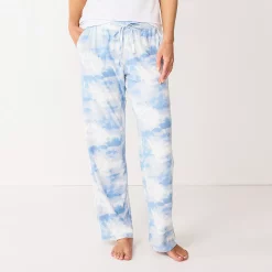 Women's Sonoma Goods For Life® Cozy Pajama Pants -StyleUp Sales Store 4211999 Blue Cloud Dye