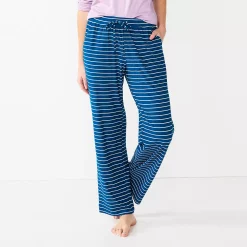 Women's Sonoma Goods For Life® Cozy Pajama Pants -StyleUp Sales Store 4211999 Blue Snuggle Stripe