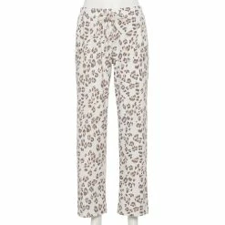 Women's Sonoma Goods For Life® Cozy Pajama Pants -StyleUp Sales Store 4211999 Cream Animal
