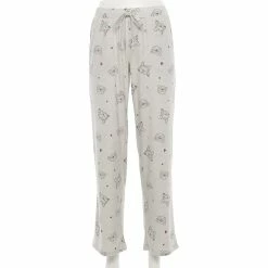 Women's Sonoma Goods For Life® Cozy Pajama Pants -StyleUp Sales Store 4211999 Gray Frenchie