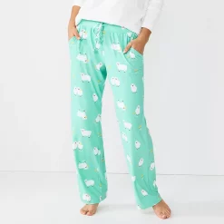 Women's Sonoma Goods For Life® Cozy Pajama Pants -StyleUp Sales Store 4211999 Mint Sheepish
