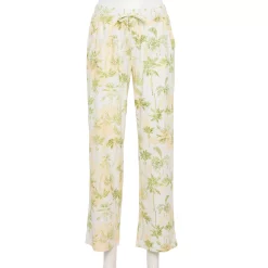 Women's Sonoma Goods For Life® Cozy Pajama Pants -StyleUp Sales Store 4211999 Peach Palm Jungle