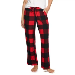 Women's Sonoma Goods For Life® Cozy Pajama Pants -StyleUp Sales Store 4211999 Red Buffalo