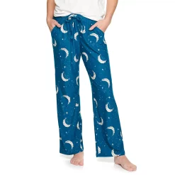 Women's Sonoma Goods For Life® Cozy Pajama Pants -StyleUp Sales Store 4211999 Teal Celestial