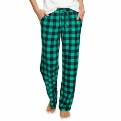 Women's Sonoma Goods For Life® Cozy Pajama Pants -StyleUp Sales Store 4211999 Teal Mini Buffalo