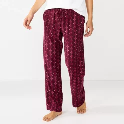 Women's Sonoma Goods For Life® Cozy Pajama Pants -StyleUp Sales Store 4211999 Wine West Geo
