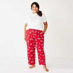 Plus Size Sonoma Goods For Life® Knit Pajama Pants -StyleUp Sales Store 4212360 Arctic Critters
