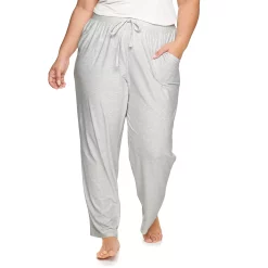Plus Size Sonoma Goods For Life® Knit Pajama Pants -StyleUp Sales Store 4212360 Ash Heather