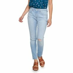 Women's Sonoma Goods For Life® Curvy High-Waisted Skinny Jeans -StyleUp Sales Store 4342530 Meadowlark