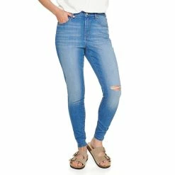 Women's Sonoma Goods For Life® Curvy High-Waisted Skinny Jeans -StyleUp Sales Store 4342530 Weise Destructed