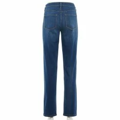 Women's Sonoma Goods For Life® Straight-Leg High-Waisted Curvy Jeans -StyleUp Sales Store 4380113 ALT